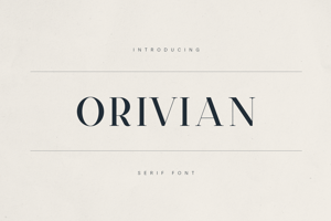 Related font Orivian