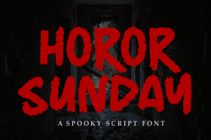 Related font HOROR SUNDAY