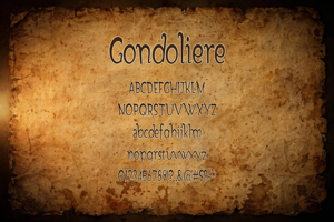 Related font Gondoliere