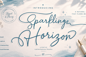 Related font Sparkling Horizon