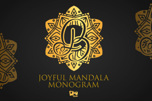Joyful Mandala Monogram