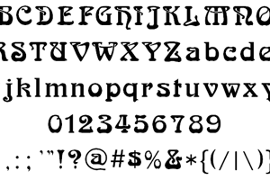 Split Monogram Font