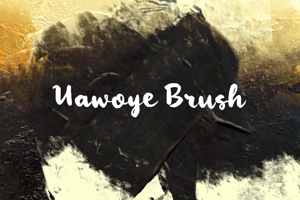 Related font u Uawoye Brush