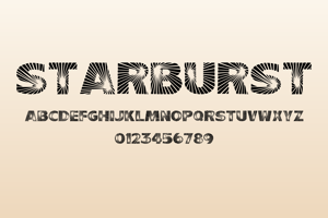 Related font Starburst