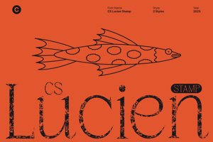 Related font CS Lucien Stamp