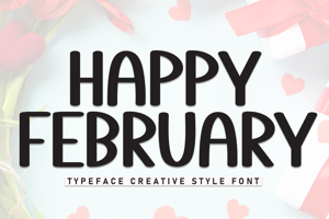 Related font Happy February