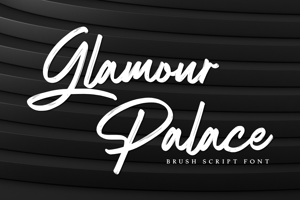 Related font Glamour Palace