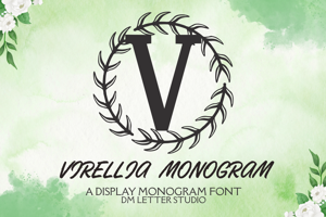 Related font Virellia Monogram