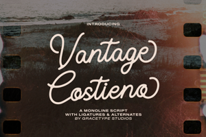 Related font Vantage Costieno
