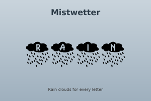 Related font Mistwetter