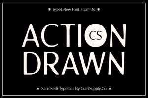 Related font CS Action Drawn