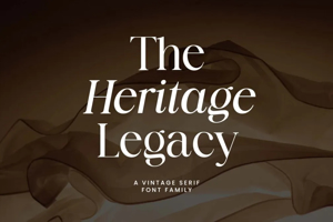 Related font The Heritage Legacy Fancy Logo