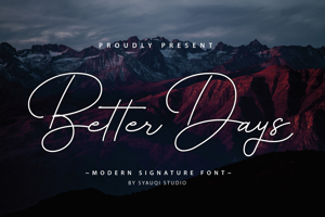 Related font Better Days