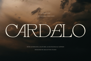 Related font Cardelo