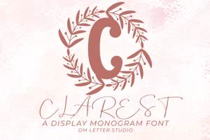Related font Clarest Monogram