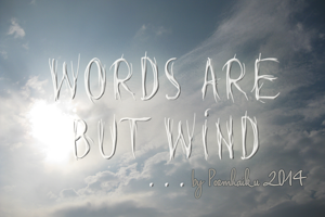 Words are but wind