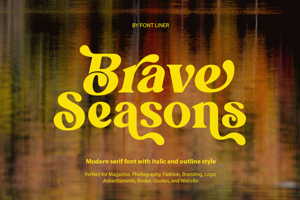 Related font Brave Seasons DEMO