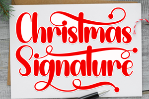 Related font Christmas Signature