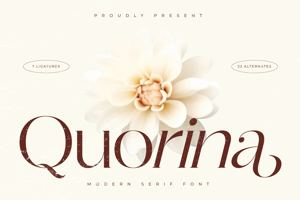 Related font Quorina VERSION