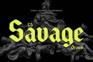 Related font CS Savage Drawn