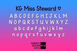 Related font KG Miss Steward