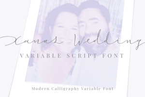 Related font Xanas Wedding