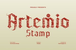 Related font CS Artemio Stamp