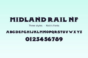 Related font Midland Rail NF