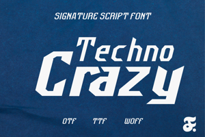 Technocrazy Futuristic Hi-Tech Typeface