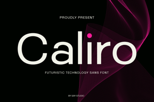Related font Caliro DEMO