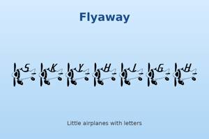 Related font Flyaway
