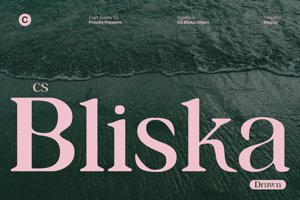 Related font CS Bliska Drawn