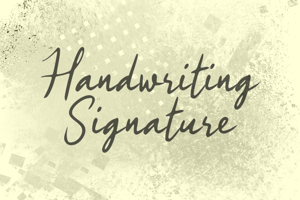 h Handwriting Signature