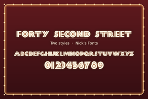 Related font Forty Second Street