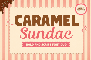 Related font Caramel Sundae