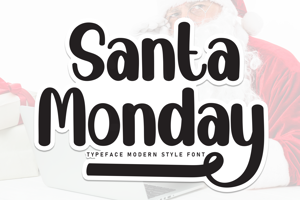 Related font Santa Monday