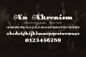 Related font An Akronism