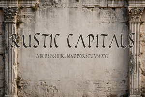 Related font Rustic Capitals