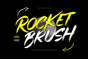 Related font Rocket Brush