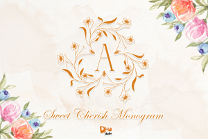 Sweet Cherish Monogram