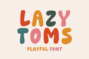 Related font Lazy Toms