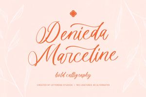Related font Denieda Marceline VERSION