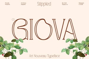 Related font CS Giova Stippled