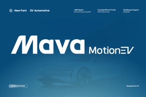 Related font Mava Motion EV