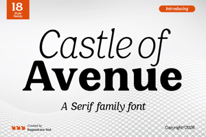 Related font Castle Of Avenue
