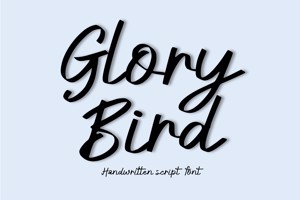 Related font Glory Bird