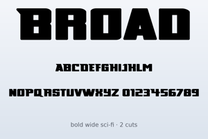 Related font Broad