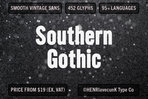 Related font Southern Gothic