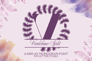 Related font Verdelune Split Monogram