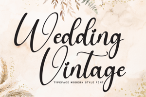 Related font Wedding Vintage